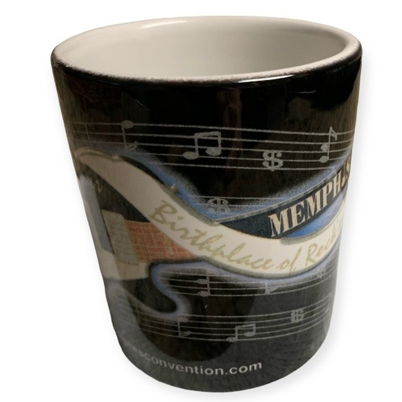 MUG MEMPHIS ELVIS BIRTHPLACE & HOUSE OF ROCK & ROLL & HOME OF THE BLUES VTG NWOT - Picture 4 of 14
